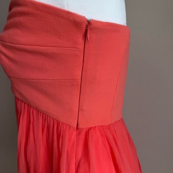 DIANE VON FURSTENBURG Asti Short Strapless 100% Silk Babydoll Dress wedding - Picture 5 of 13